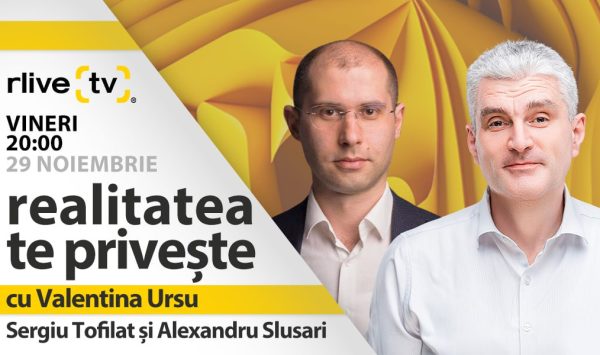 Sergiu Tofilat și Alexandru Slusari, invitați la RLIVE TV! Criza energetică, printre subiectele care vor fi discutate