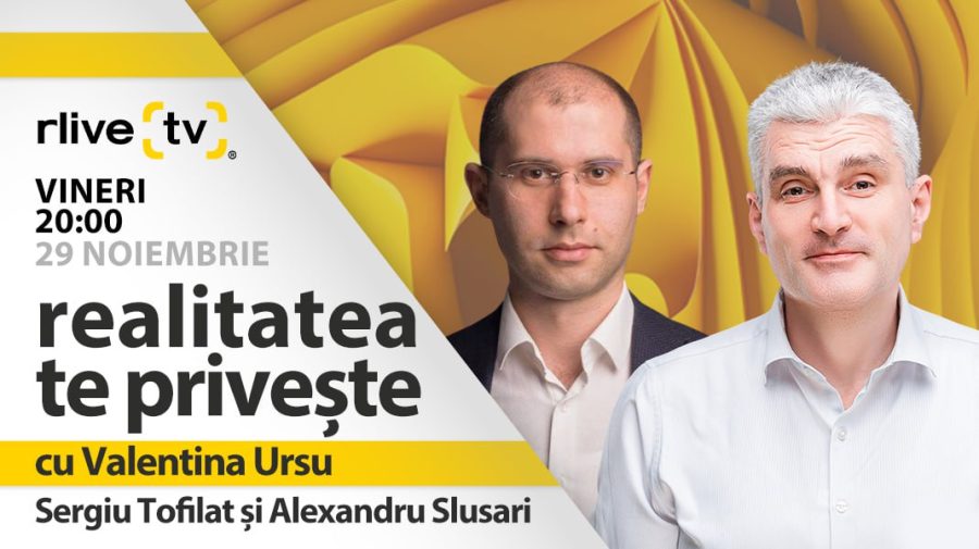 Sergiu Tofilat și Alexandru Slusari, invitați la RLIVE TV! Criza energetică, printre subiectele care vor fi discutate