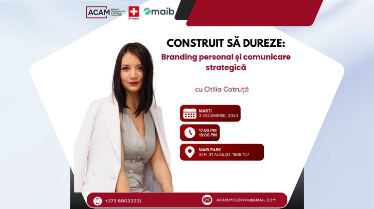 Ești interesat de branding personal și comunicare strategică? Ia-ți bilet la evenimentul din 3 decembrie