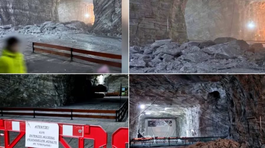 Incident grav la o salină din România. Bucăți mari de sare s-au desprins din tavan, în timp ce turiștii erau înăuntru