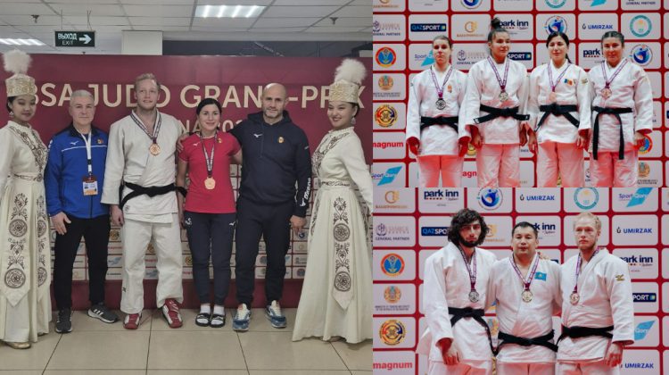 Para judocanii moldoveni au cucerit trei medalii la Grand Prix-ul de la Astana