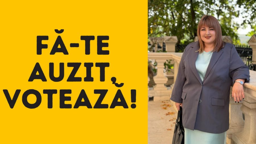 Lectoră universitară: „Votul tău poate face diferența!” Ieși la vot pe 3 noiembrie