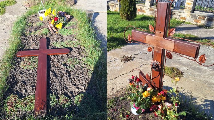 FOTO Strigător la cer. Două morminte de pe teritoriul unei biserici din Dondușeni – vandalizate