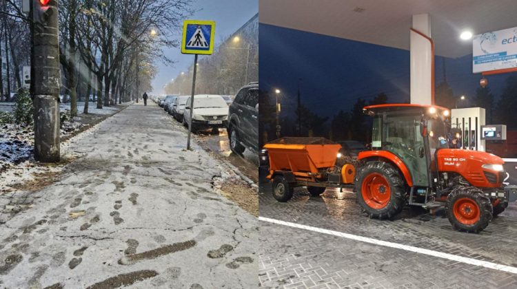 Ninge peste Chișinău! Echipele municipale au ieșit în teren de la primele ore ale dimineții