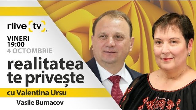 Vasile Bumacov, invitat la „Realitatea te privește”