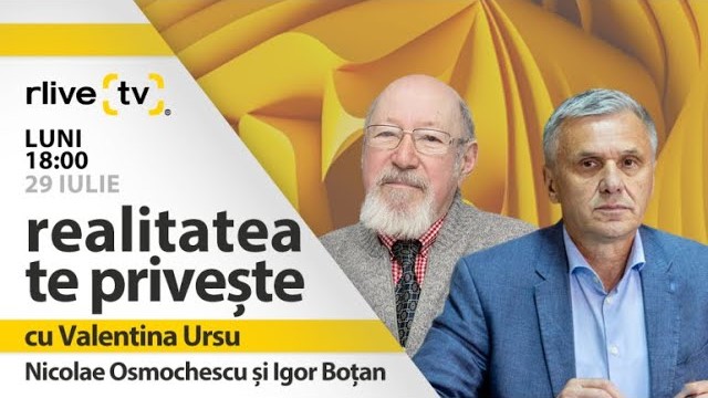 Nicolae Osmochescu și Igor Boțan, invitații emisiunii „Realitatea te privește” cu Valentina Ursu