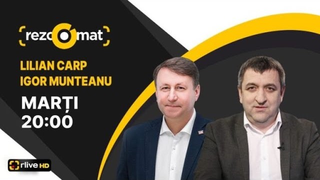 Lilian Carp și Igor Munteanu – invitații emisiunii Rezoomat!