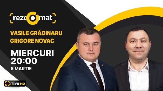 Deputații Vasile Grădinaru și Grigore Novac – invitații emisiunii Rezoomat!