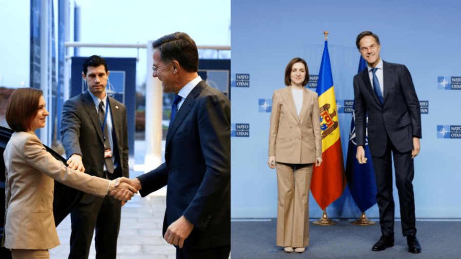 Maia Sandu, asigurată de Rutte: NATO va continua să sprijine capacitatea de apărare și integrarea europeană a Moldovei