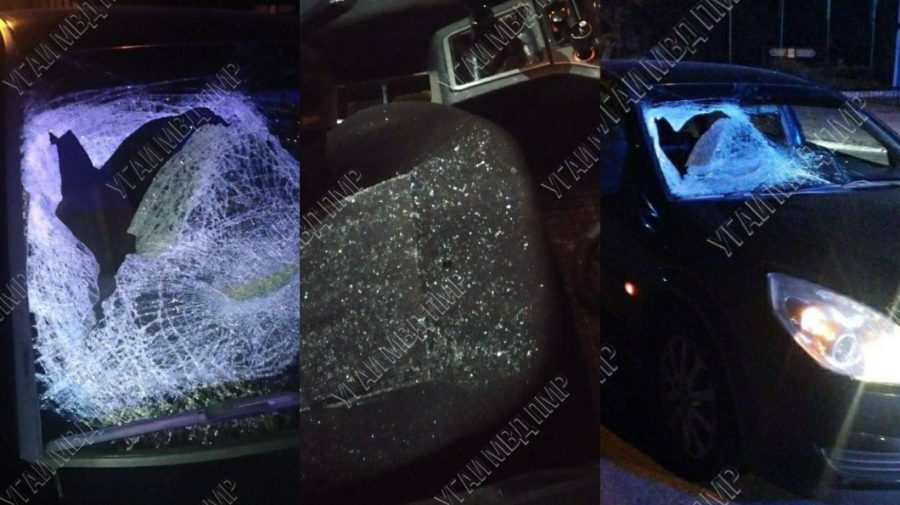 FOTO Parbrizul unei mașini, făcut zob, după ce șoferul a tamponat un pieton. Victima, internată la spital