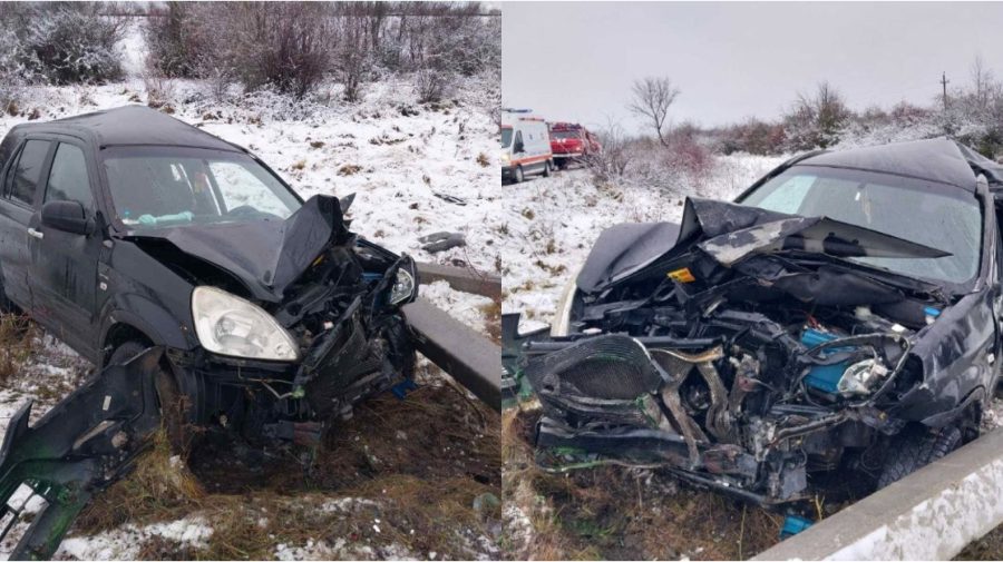 Un automobil, făcut zob în raionul Dondușeni. Ce se cunoaște despre șofer și pasageri