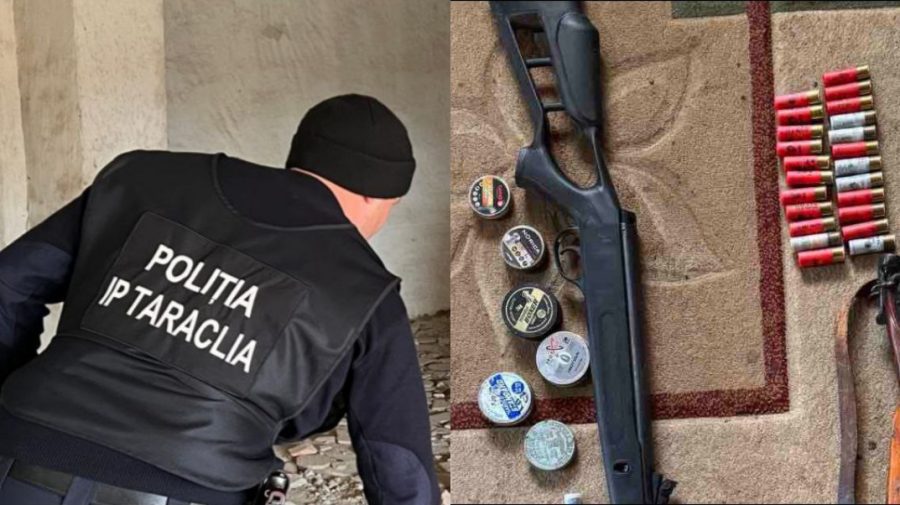VIDEO Percheziții la Vulcănești și Taraclia: Polițiștii au ridicat mai multe arme și muniții