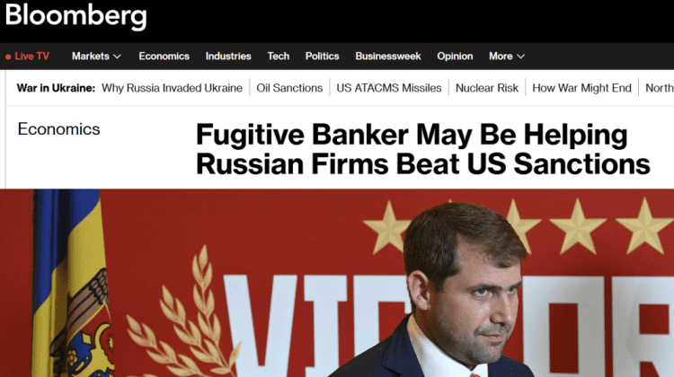 Bloomberg a analizat documentele care arată că Ilan Șor facilitează evitarea sancțiunilor americane
