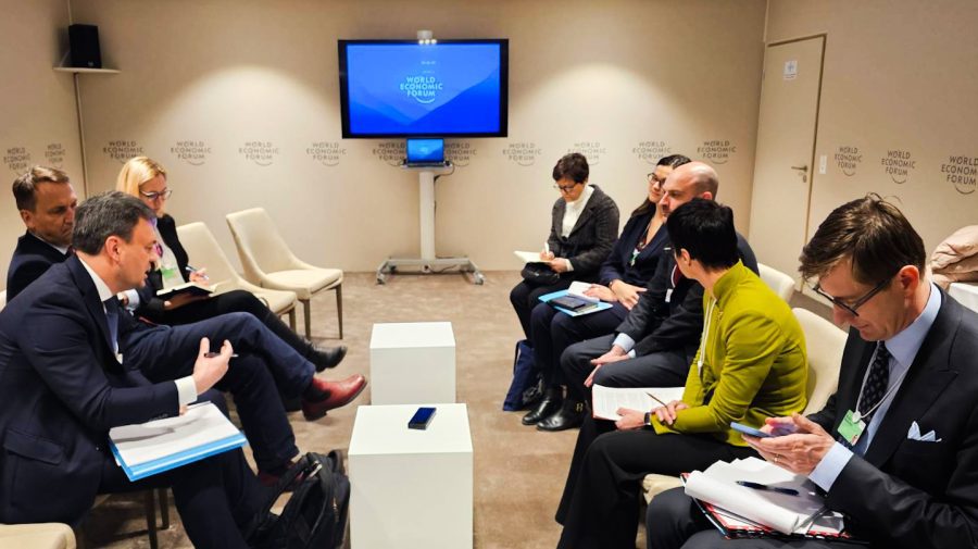 Dorin Recean, în discuții cu liderii europeni, la Davos: „Împreună cu UE, construim o Moldovă puternică și dezvoltată”