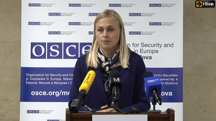 VIDEO Șefa OSCE reafirmă angajamentul pentru susținerea integrității teritoriale a Republicii Moldova