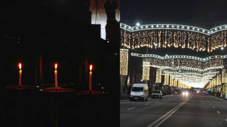 La Bălți, iluminatul stradal va fi deconectat în fiecare noapte. În Orhei, luminițele decorative ard într-o veselie