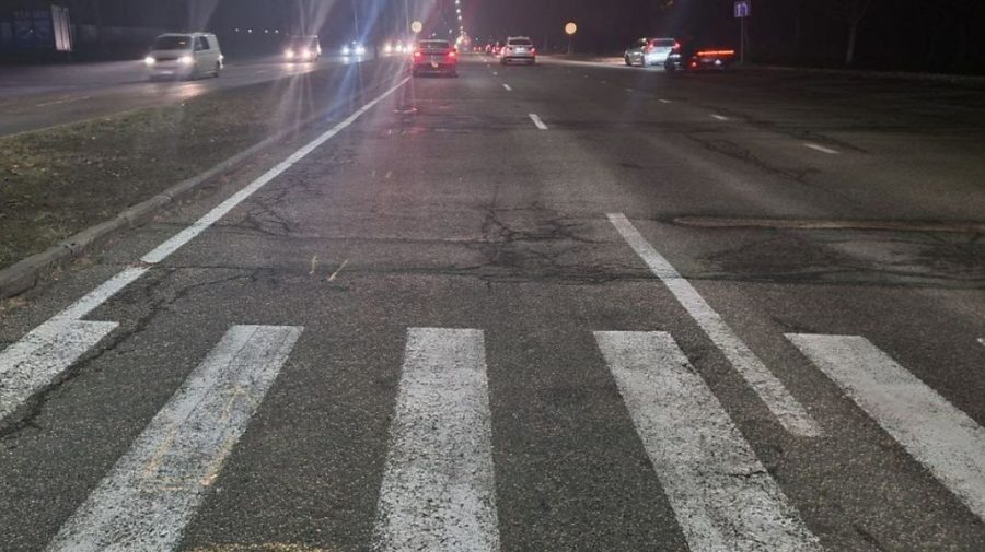 Accident pe trecerea de pietoni. Un bărbat a ajuns la spital după ce a fost tamponat