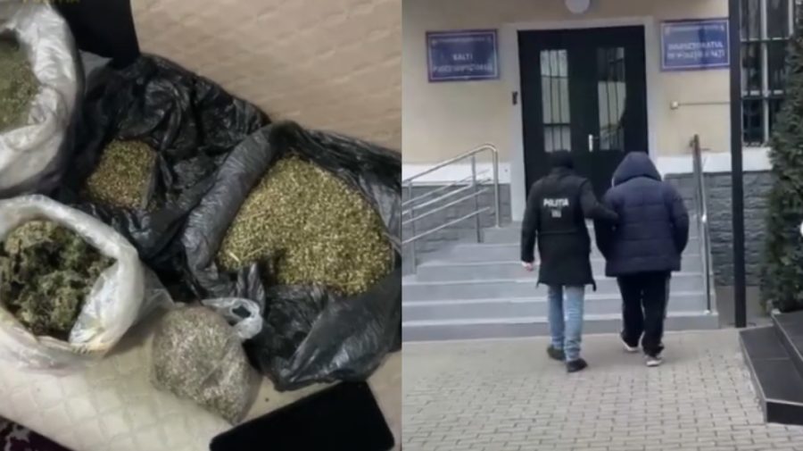 VIDEO Droguri de aproximativ 200 000 de lei au fost găsite la Florești. Un bărbat – reținut