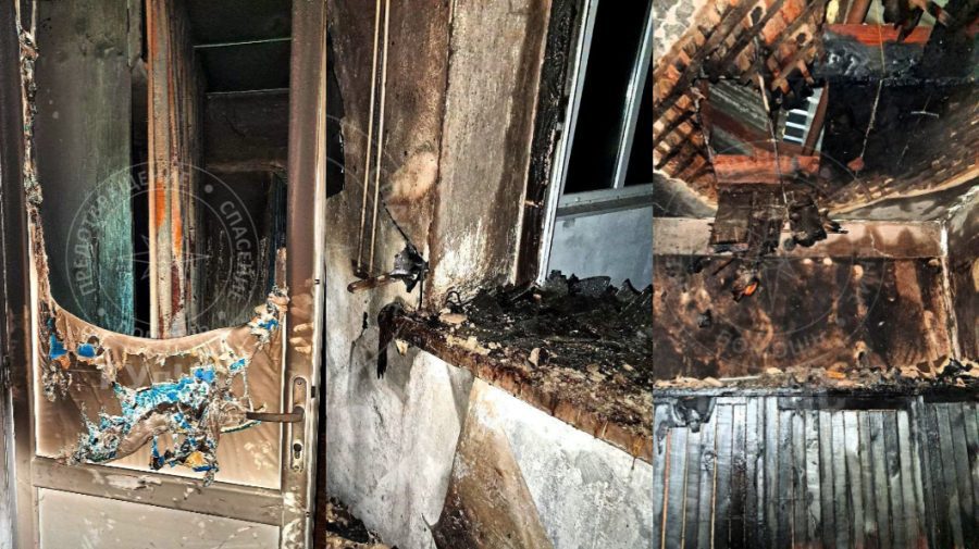 O bătrână de 87 de ani s-a salvat ca prin minune dintr-un incendiu. Se trezise să bea apă și a văzut fumul