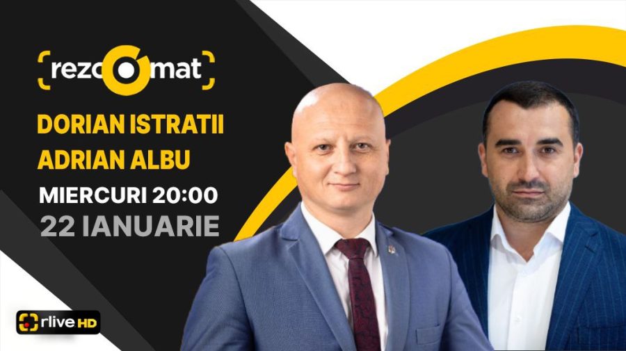 Actualitatea politică, în dezbateri la RLIVE TV! Deputații Dorian Istratii și Adrian Albu, invitați la Rezoomat