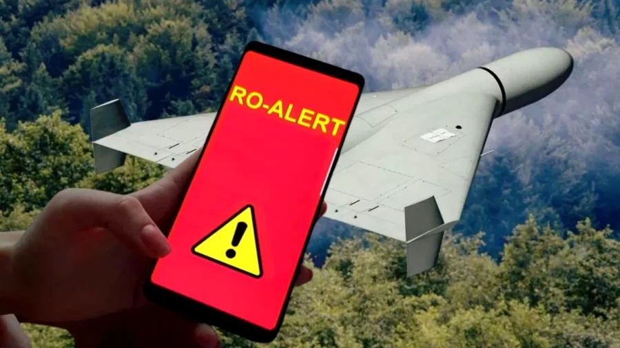 Mesaj RO-ALERT în Tulcea, după un atac cu drone la granița României