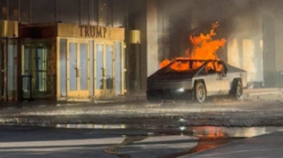 Las Vegas: Tesla care a explodat în fața hotelului Trump era încărcată cu butelii de combustibil și artificii