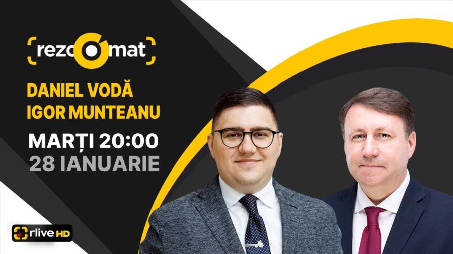 Daniel Vodă și Igor Munteanu, invitați la Rezoomat. Criza energetică, în dezbateri la RLIVE TV
