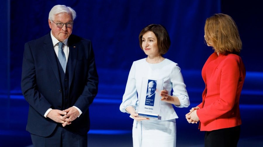 FOTO Maia Sandu a intrat în posesia Premiului Reinhard Mohn care presupune și suma de 100 de mii de euro