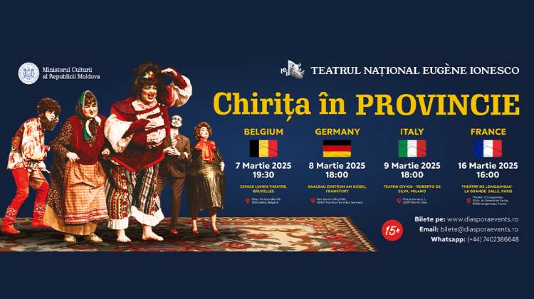 Teatrul Național „Eugène Ionesco” cucerește Europa cu „Chirița în provincie” și „ADI”