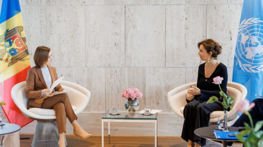 Protejarea limbii găgăuze pe agenda discuțiilor dintre Maia Sandu și Directorul General UNESCO Audrey Azoulay