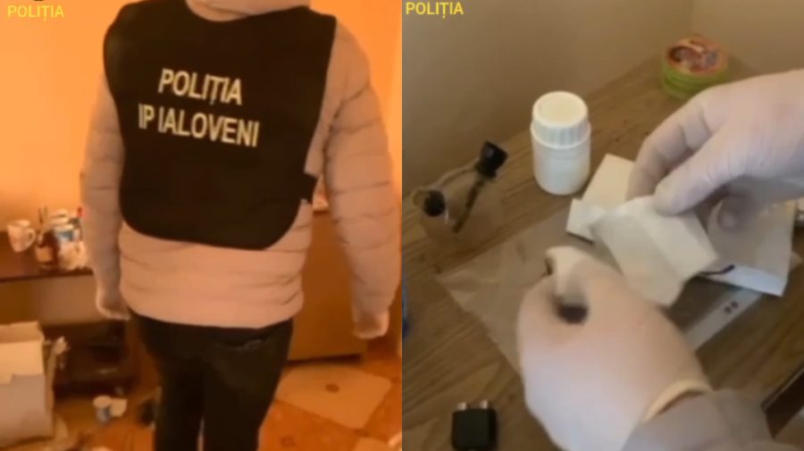 VIDEO Doi bărbați din Ialoveni s-au trezit cu polițiștii la poartă. Ce ascundeau în casă