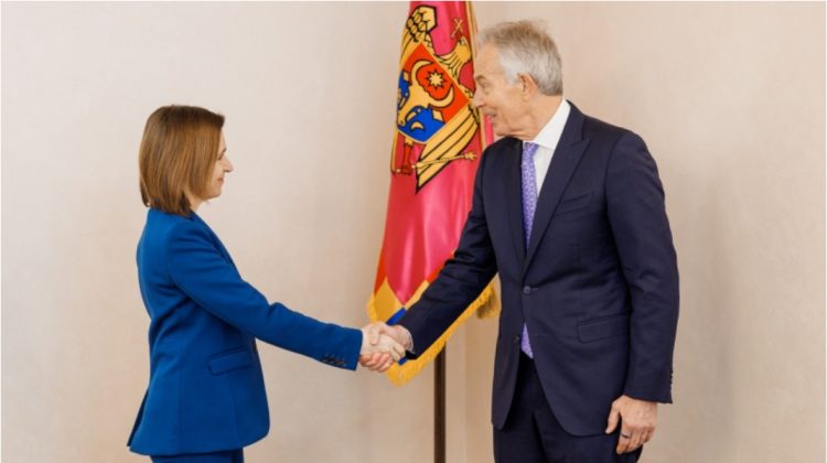 Maia Sandu s-a întâlnit cu Tony Blair. Despre ce a discutat cu fostul prim-ministru britanic