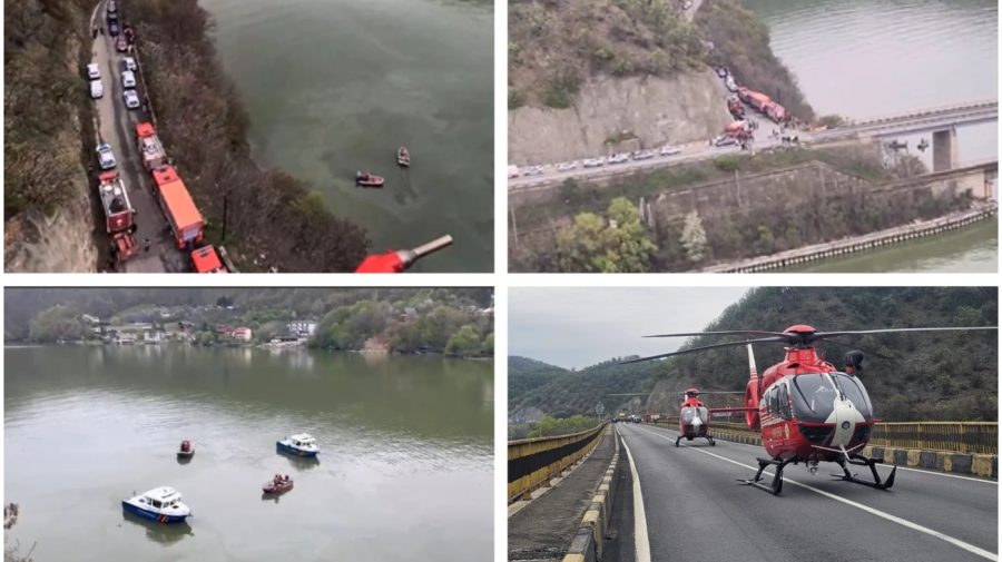 Microbuz scufundat în Dunăre: șoferul, găsit de scafandri după 3 ore de căutări. Cum s-a produs accidentul