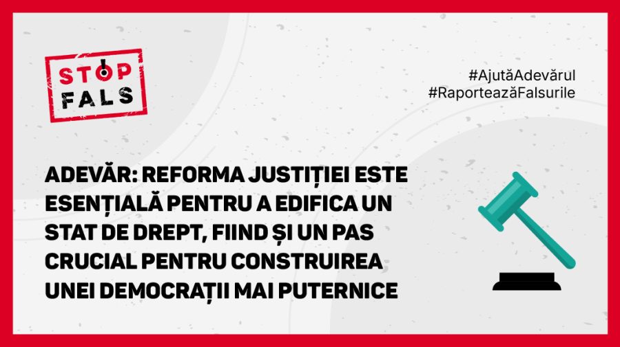 STOPFALS! Prezintă adevărul despre reforma justiției în R. Moldova