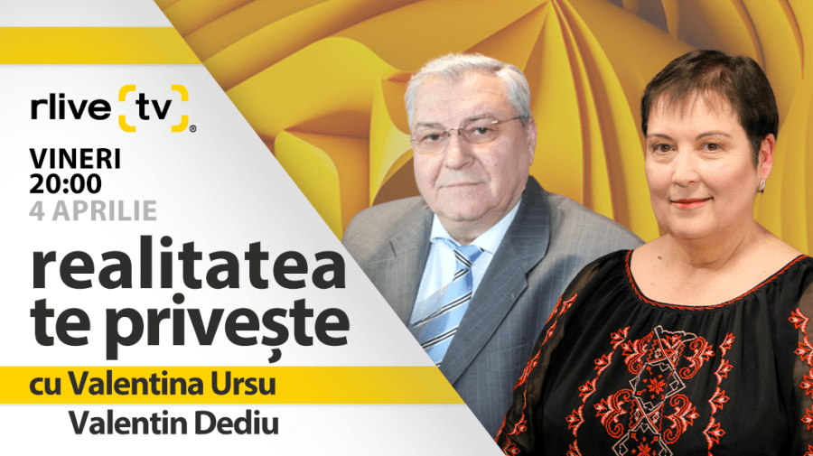 Urmărește RLIVE TV: Valentin Dediu, invitatul emisiunii „Realitatea te privește”