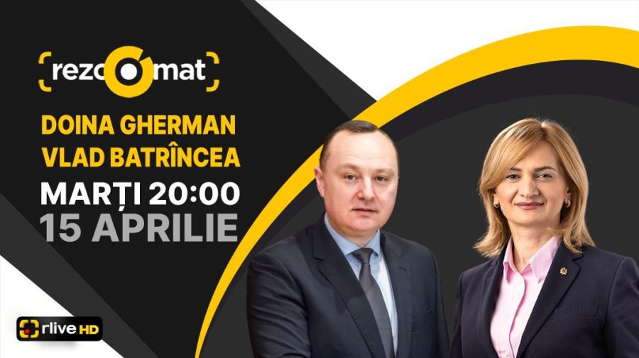 Doina Gherman și Vlad Batrîncea, invitați la emisiunea „Rezoomat” de la RLIVE TV