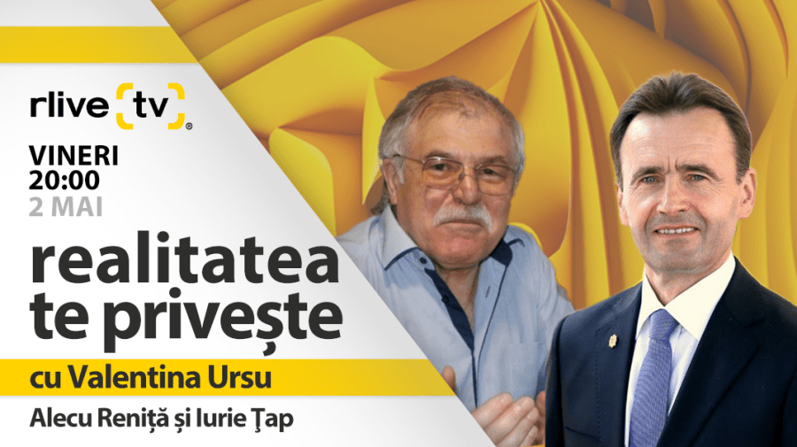 Alecu Reniță și Iurie Ţap, invitați la emisiunea „Realitatea te privește”, ediția din 2 mai