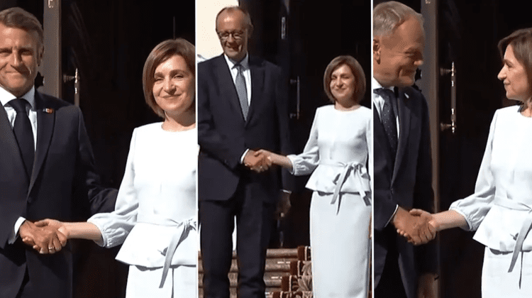 NO COMMENT | MERZ, TUSK ŞI MACRON, ÎNTÂMPINAŢI DE MAIA SANDU LA PREŞEDINŢIE