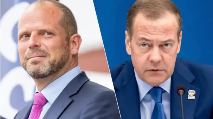 Medvedev îl numește „imbecil” pe ministrul belgian al Apărării