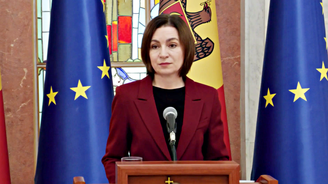 Maia Sandu condamnă survolarea spațiului aerian al Republicii Moldova de drone rusești