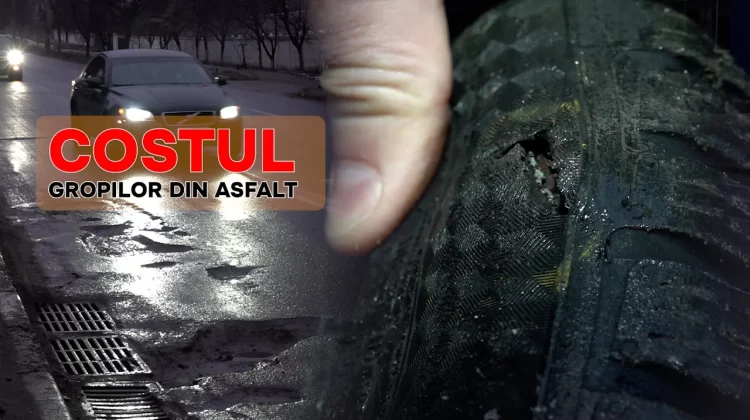 Realitatea Săptămânii: Șoferi nervoși, service-uri pline. Cât ne costă gropile formate în astfalt?