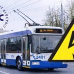 Probleme la rețeaua de contact pe bd. Renașterii Naționale. Mai multe troleibuze, redirecționate