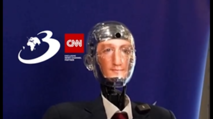 VIDEO | Robotul care împrumută fețele liderilor mondiali a devenit vedeta summitului de la Geneva