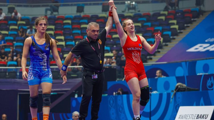 Prima medalie pentru Moldova la Mondialul U-17 de lupte. Margarita Lisița a urcat pe podium la Baku