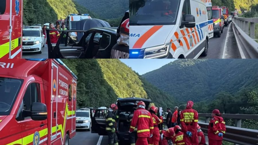 VIDEO Tragedie pe Valea Oltului. Un bărbat a murit după ce un bolovan s-a prăbușit peste mașina în care se afla