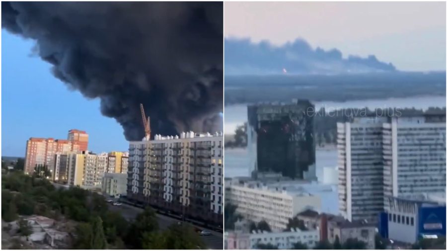 VIDEO Atac ucrainean asupra regiunii Volgograd. Un depozit Wildberries și o rafinărie Lukoil ard după ce au fost lovite