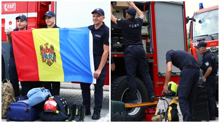 Peste 20 de pompieri moldoveni au plecat în Grecia pentru a ajuta la combaterea incendiilor forestiere