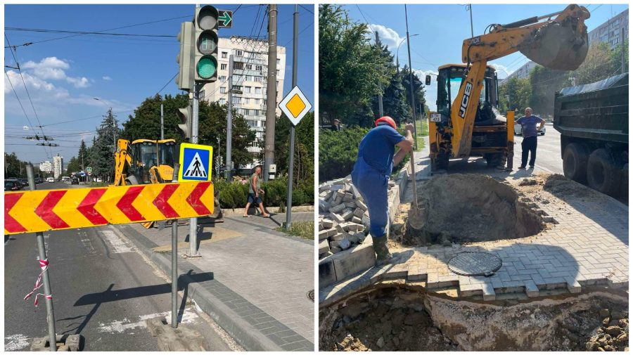 „Apă-Canal Chișinău”, după incidentul în care o femeie a căzut într-o groapă: Nu are legătură cu lucrările noastre