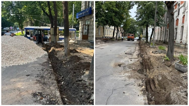 Lucrări de modernizare în centrul Capitalei: Circulația pe strada Veronica Micle, suspendată temporar
