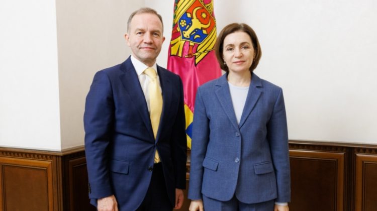 Maia Sandu s-a întâlnit cu șeful Oficiului Consiliului Europei la Chișinău: mandatul lui se încheie în august